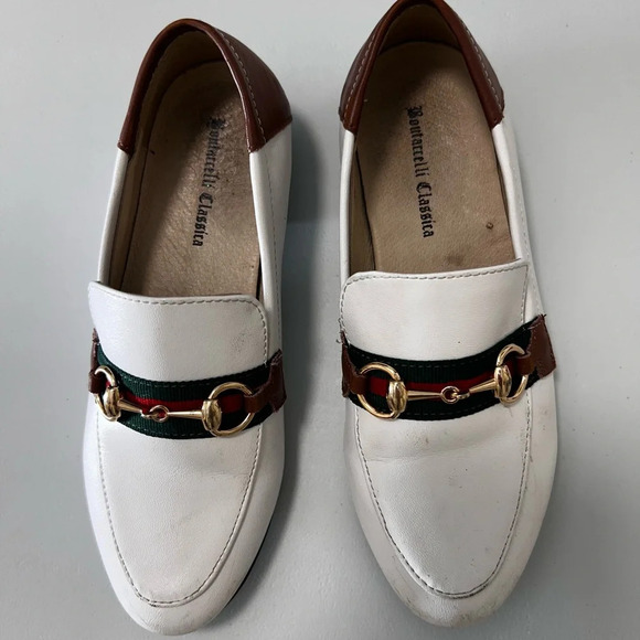Boutaccelli  white Leather Loafer Size 12.5 (EUR-29) - Picture 1 of 8
